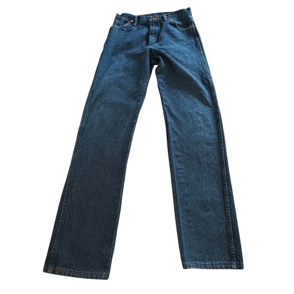 Wrangler‎ 13MWZ Cowboy Cut Jeans Mens 30x32.5 Medium Blue Straight Leg Denim